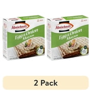 (2 pack) Manischewitz Egg & Onion Matzos, 10 oz