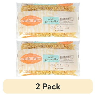 (2 pack) Manischewitz Wide Egg Noodles, 12 oz