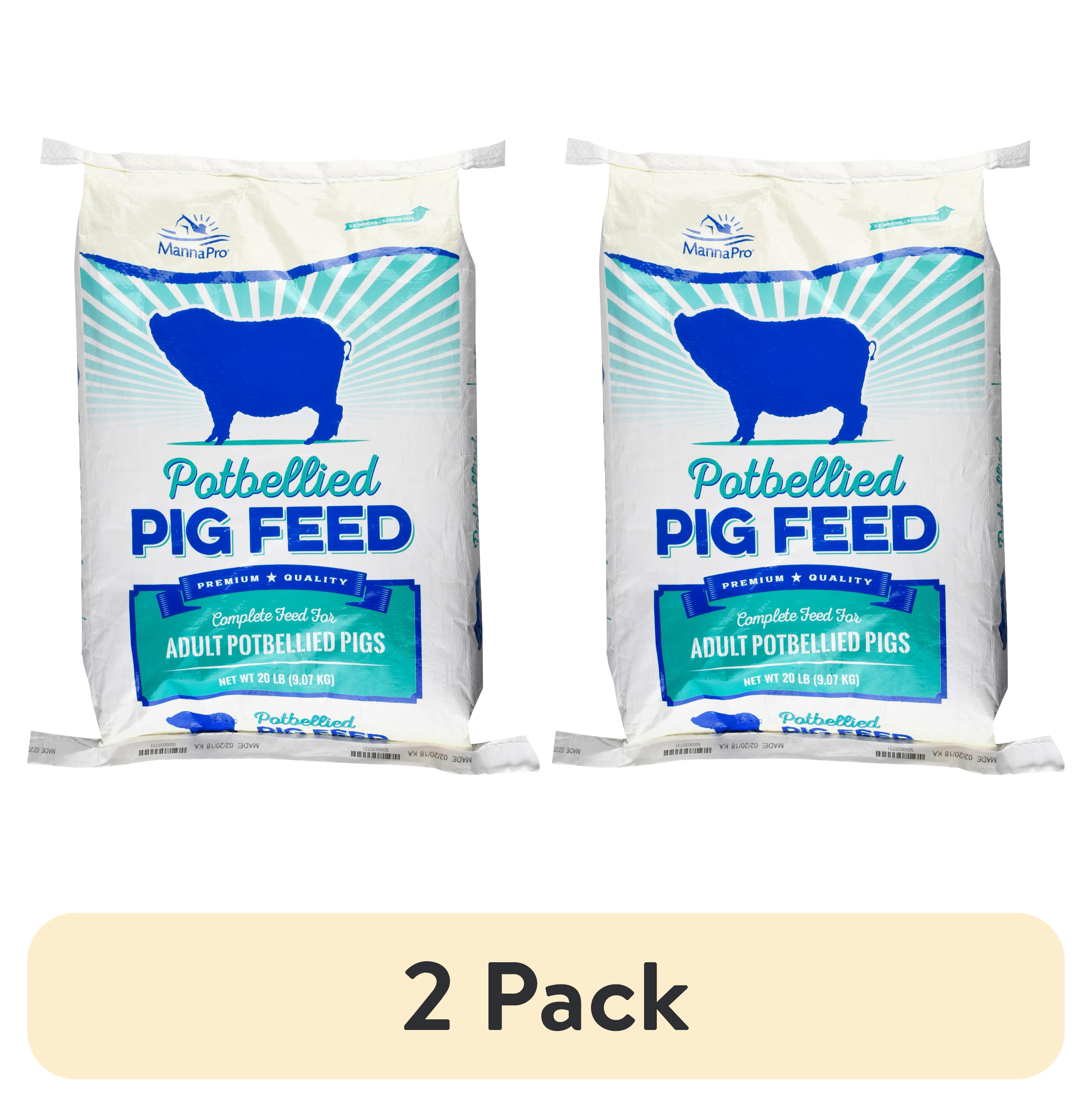 (2 pack) Manna Pro Potbellied Pig Feed 20 lb.