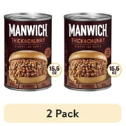(2 pack) Manwich Sloppy Joe Sauce, Thick and Chunky, Canned Sauce, 15.5 oz.
