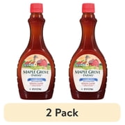 (2 pack) Maple Grove Farms Sugar Free Maple Flavor Syrup, Low Calorie Syrup, Gluten-Free, 24 fl oz Bottle