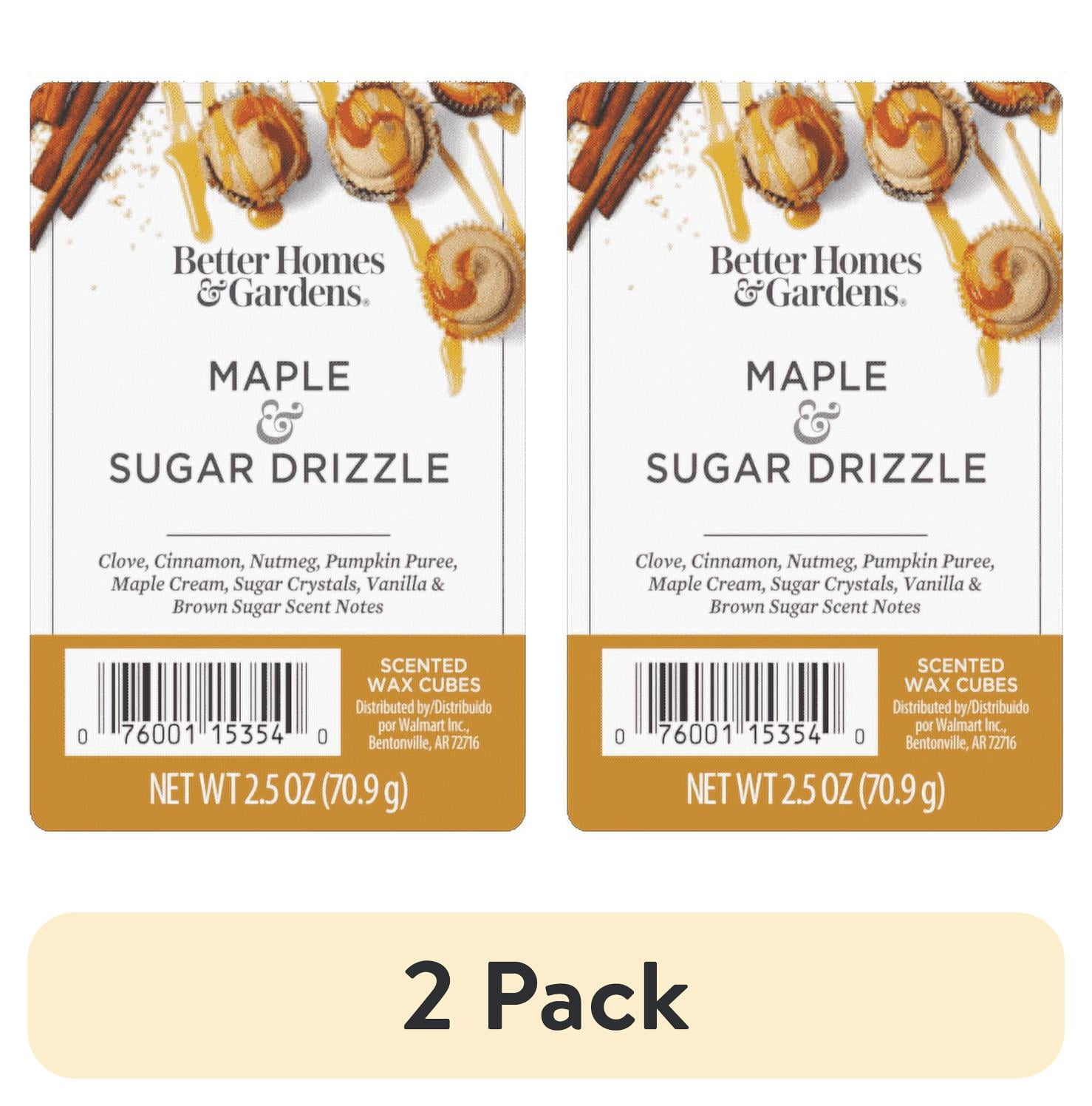 (1 pack) Maple Sugar Drizzle Scented Wax Melts, Better Homes & Gardens, 2.5 Oz (1-Pack)