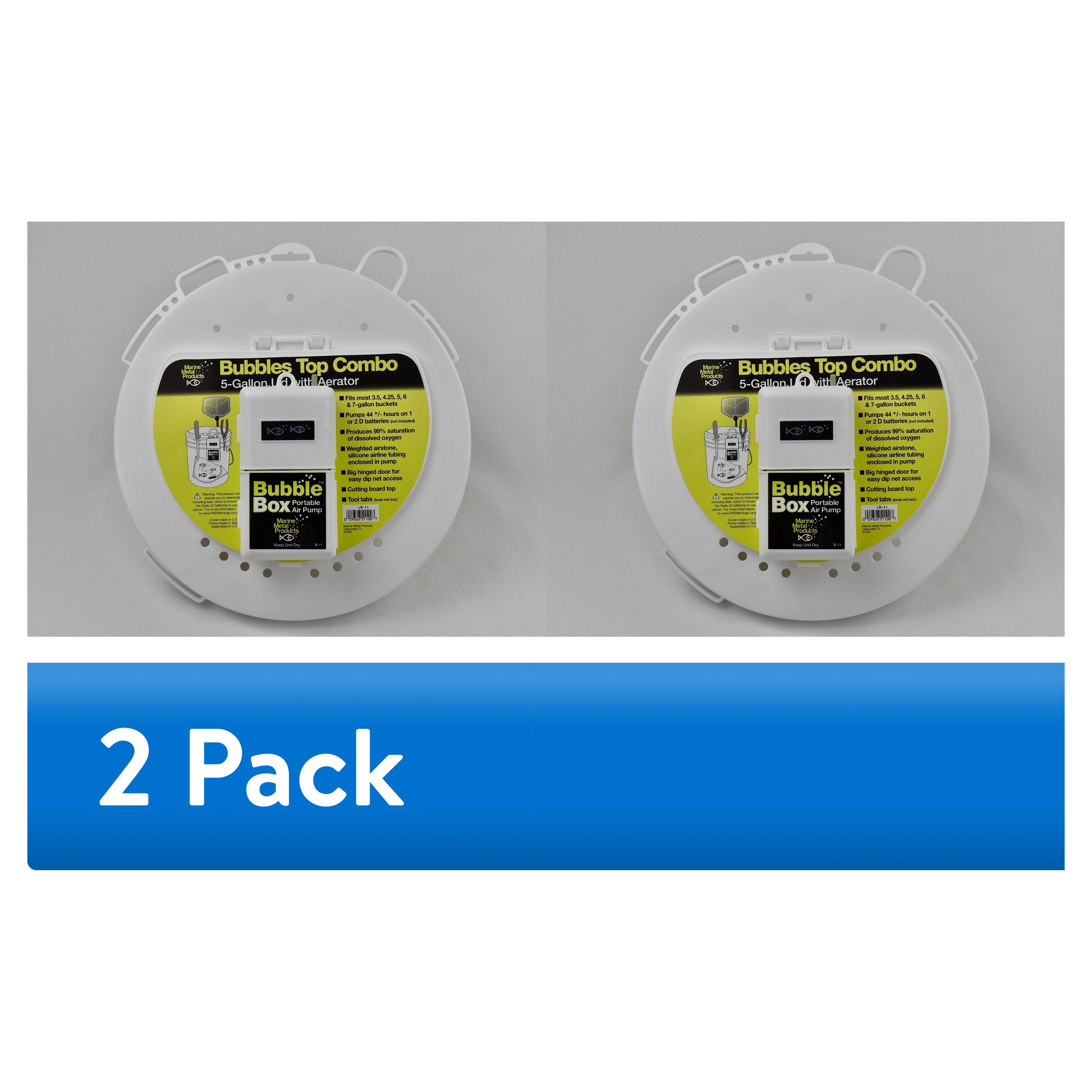 (2 pack) Marine Metal Products Bubbles Top Combo Aerator & Lid