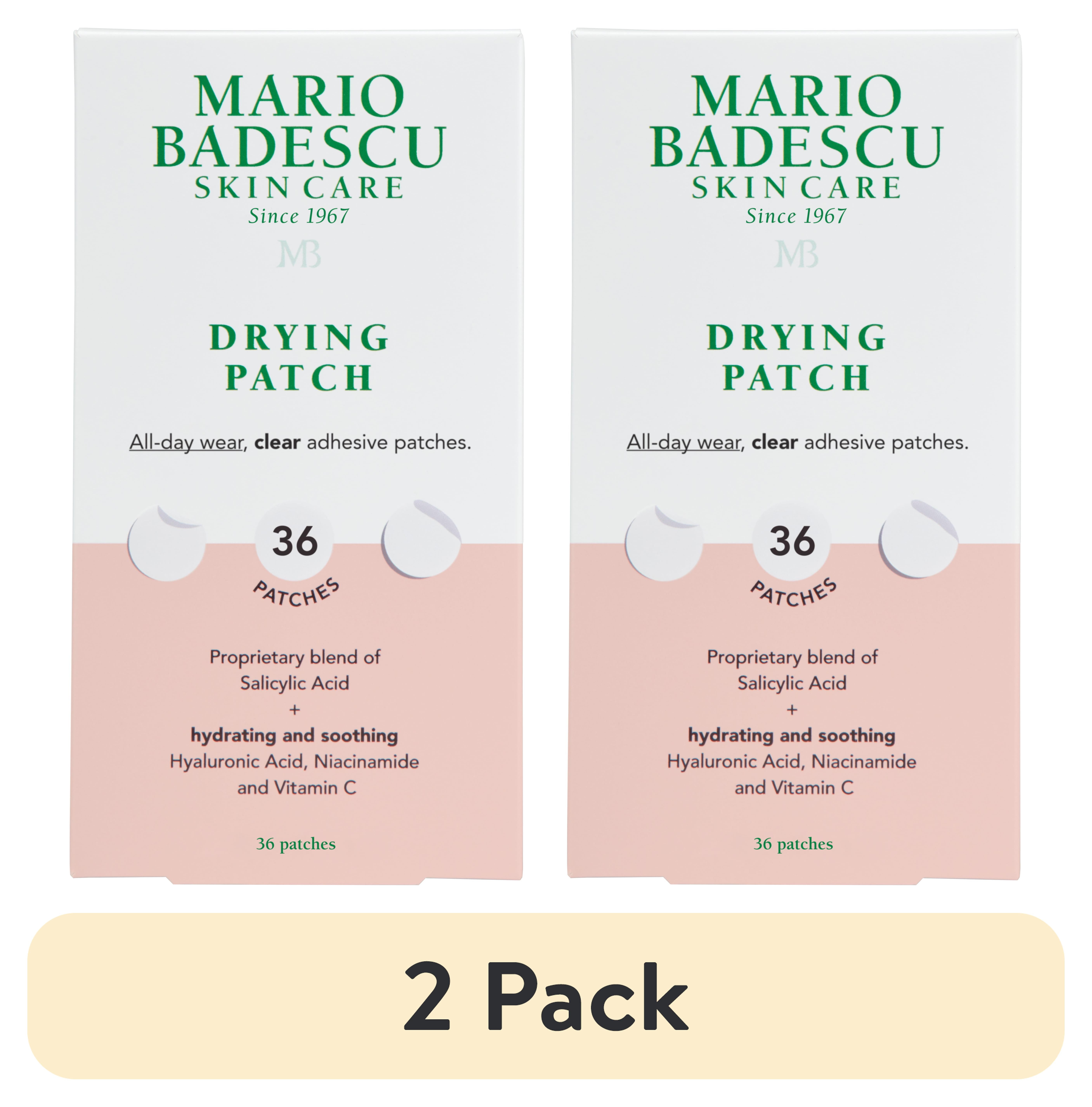 (2 pack) Mario Badescu Drying Patch Acne Treatment, Clear Acne Skin Care Patches, 36 Piece