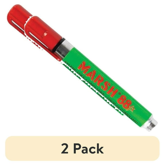 (2 pack) BOX Red Marsh 88fx Metal Paint Markers