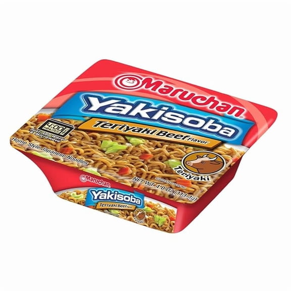 2 pack Maruchan Yakisoba Noodle Soup, Teriyaki Beef, 4 Oz