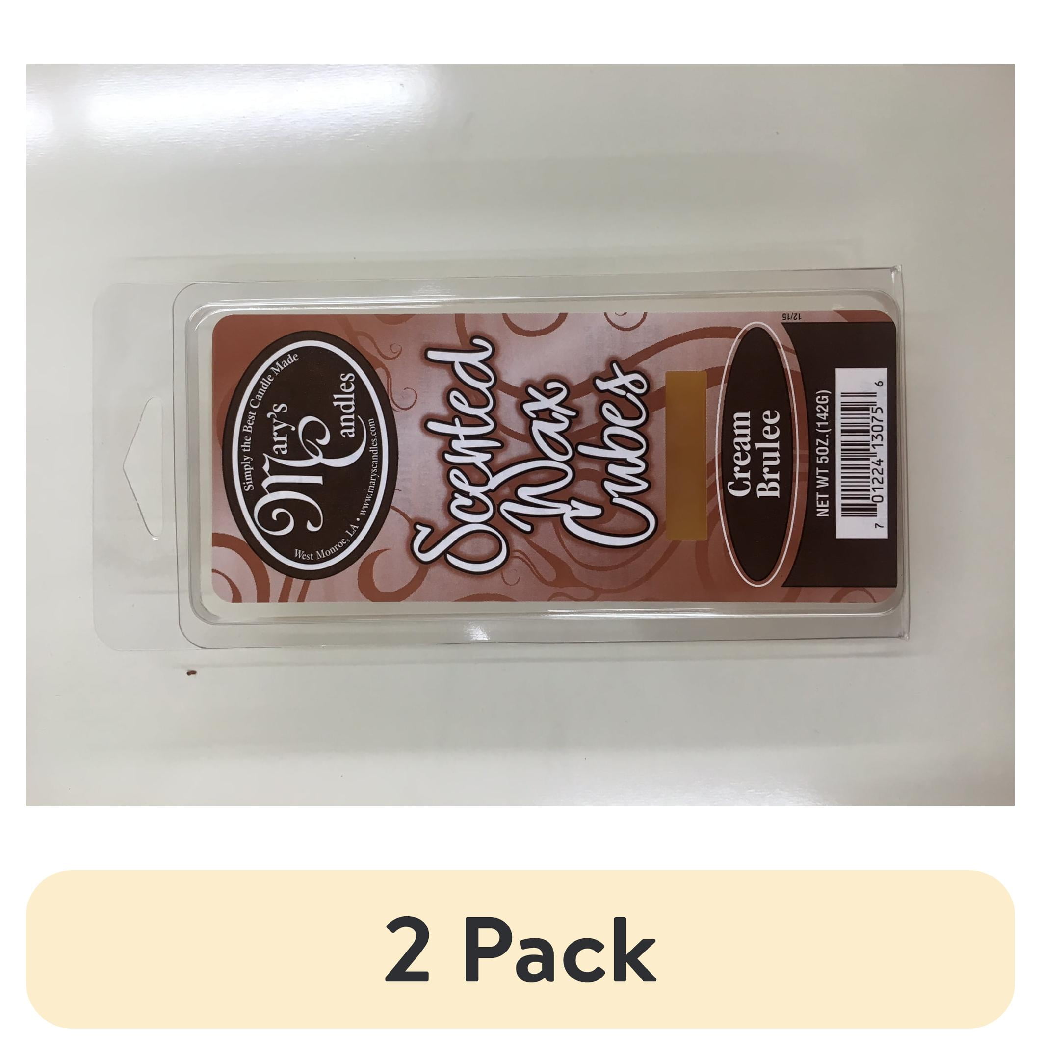 (2 pack) Mary's Candles Scented Wax Melts, Cream Brulee