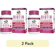 2 pack MaryRuths Biotin Gummies Goji Berry Flavor Vegan Hair Skin Nails Support 2,500mcg 60 Count