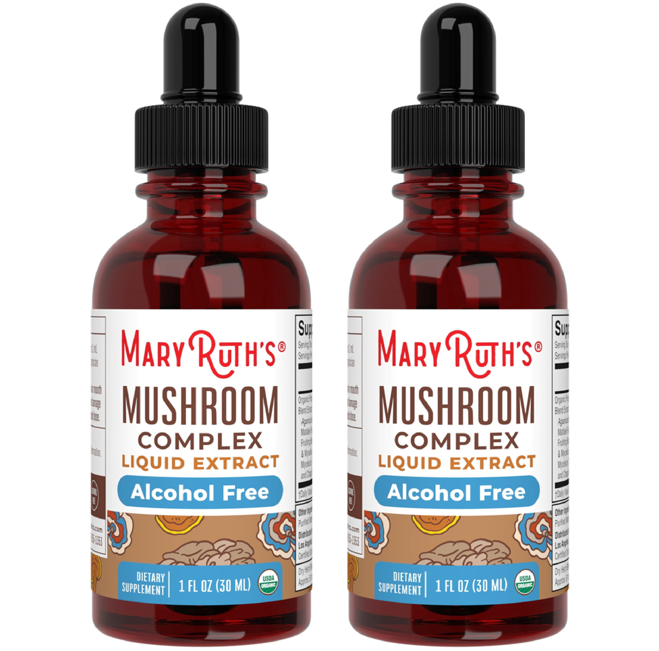 (2 pack) MaryRuth's Mushroom Complex Liquid Extract Drops Tincture ...
