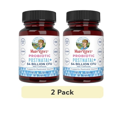 (2 pack) MaryRuth's Postnatal Probiotic for Breastfeeding Women Vegan, Dairy-Free, Gluten-Free Capsules, 60 Count, 30 Servings