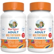 (2 pack) MaryRuth's Adult Multivitamin Gummies Ages 14+, Bone Health, Immune Support, Vegan, Gluten-Free, Sugar-Free, Unisex, 60 Count