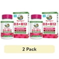 thumbnail image 1 of (2 pack) MaryRuth's Vitamin D3 + B12 Gummies Bone Health & Immune Support Sugar Free Vegan Raspberry 60 Gummies, 1 of 12