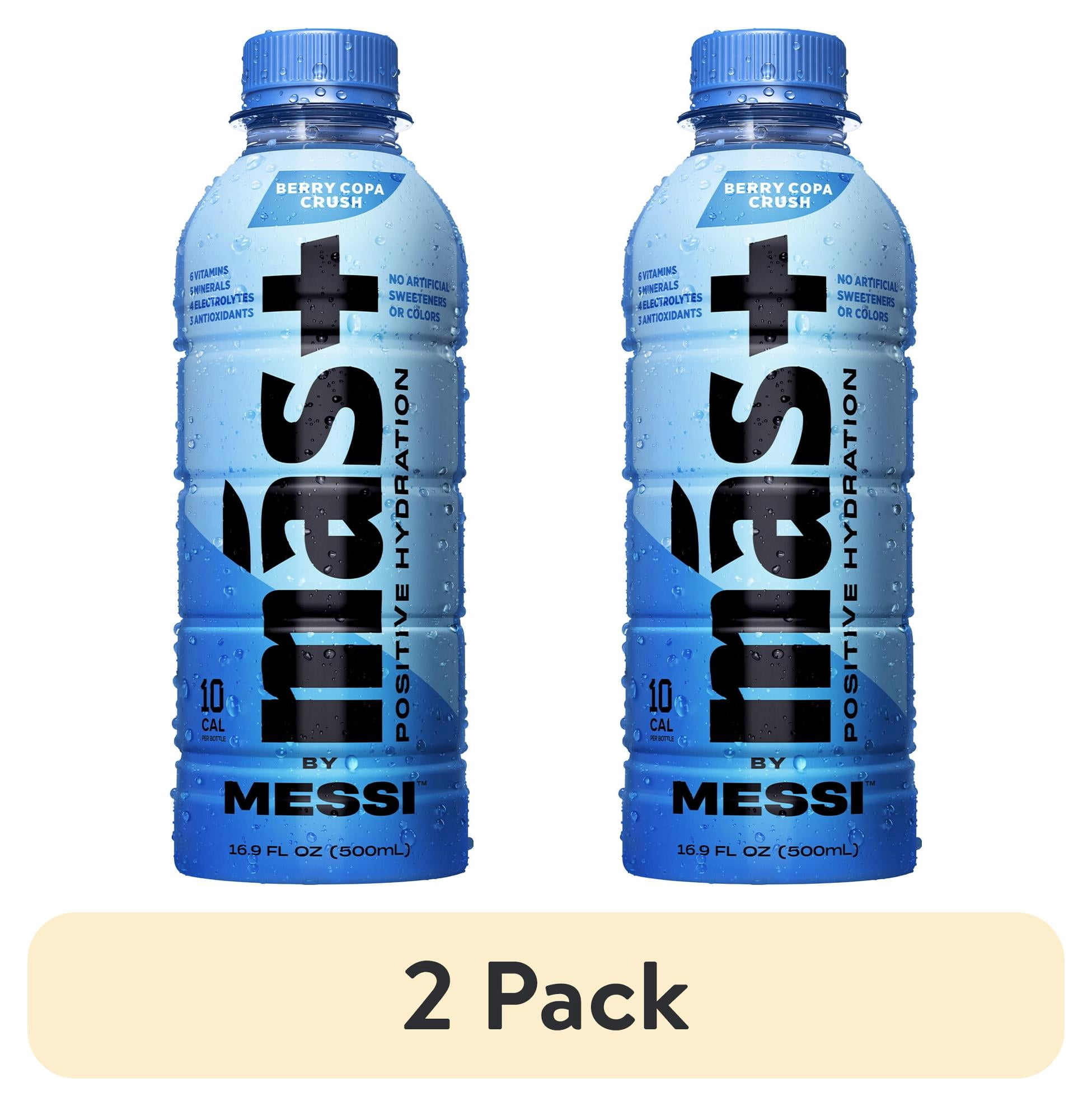 2 pack) Mas+ by Messi Hydration Sports Drink Berry Copa Crush