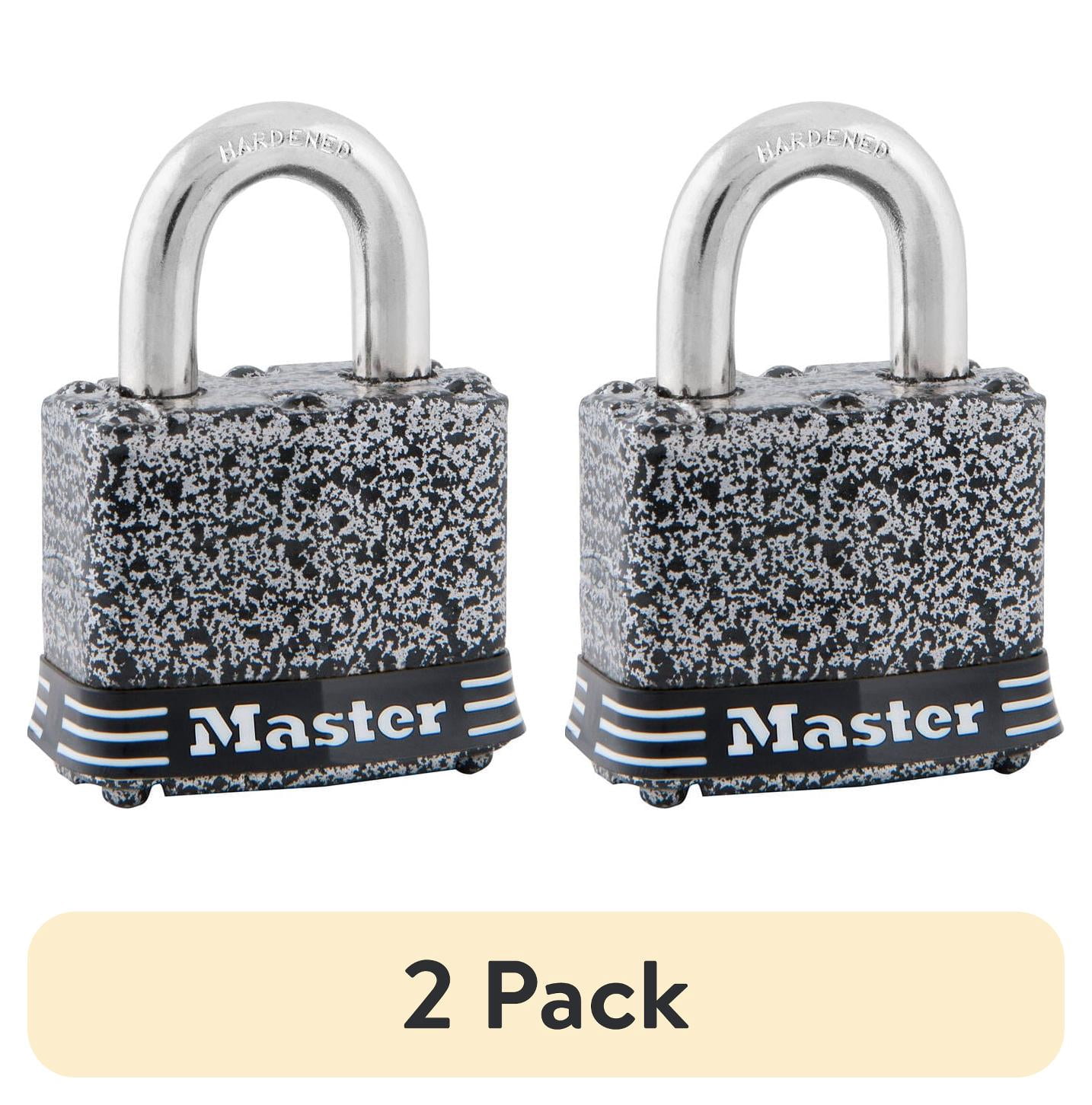 (2 pack) Master Lock 1-9/16in (40mm) Wide Rust-Oleum® Certified Laminated Steel Pin Tumbler Padlock