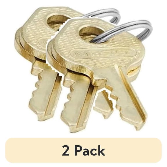 (2 pack) Master Lock #120D 3/4" Solid Brass Padlock
