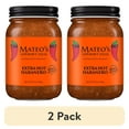 thumbnail image 1 of (2 pack) Mateo's Gourmet All Natural Habanero Hot Salsa, Extra Spicy Heat, Regular16oz Glass Jar, 1 of 5