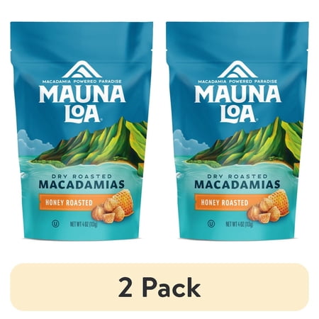 (2 pack) Mauna Loa Honey Roasted Macadamia Nuts - 4oz Bag