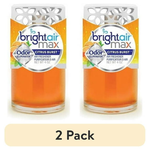 (2 pack) Bright Air Max Scented Oil Air Freshener 4 oz Meadow Breeze (900441)