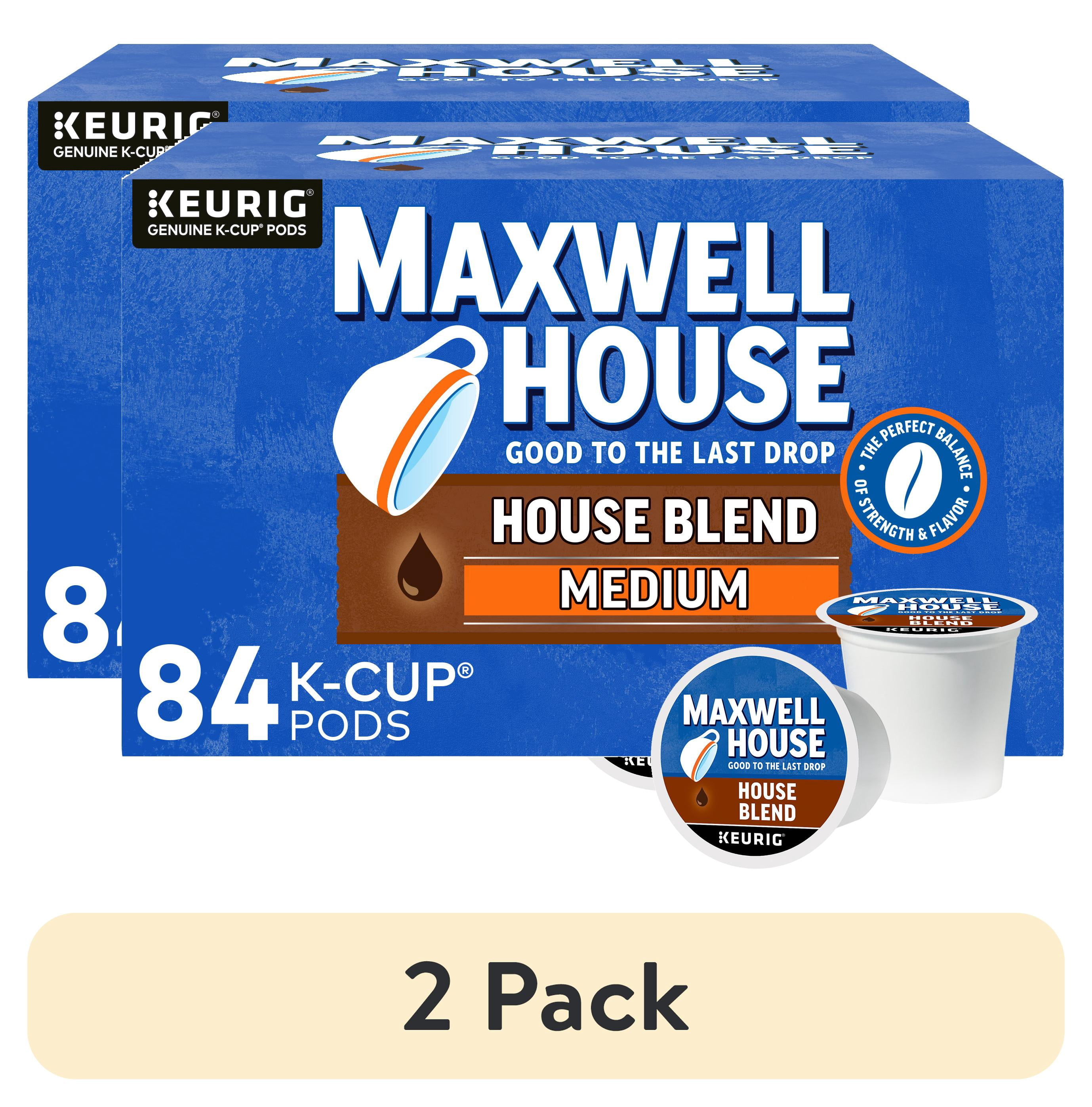 (2 pack) Maxwell House House Blend Medium Roast K-Cup® Coffee Pods, 84 Count Box