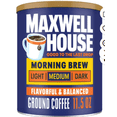 thumbnail image 1 of 2 pack - Maxwell House Morning Brew Medium Roast Ground Coffee, 11.5 oz Canister, 1 of 1