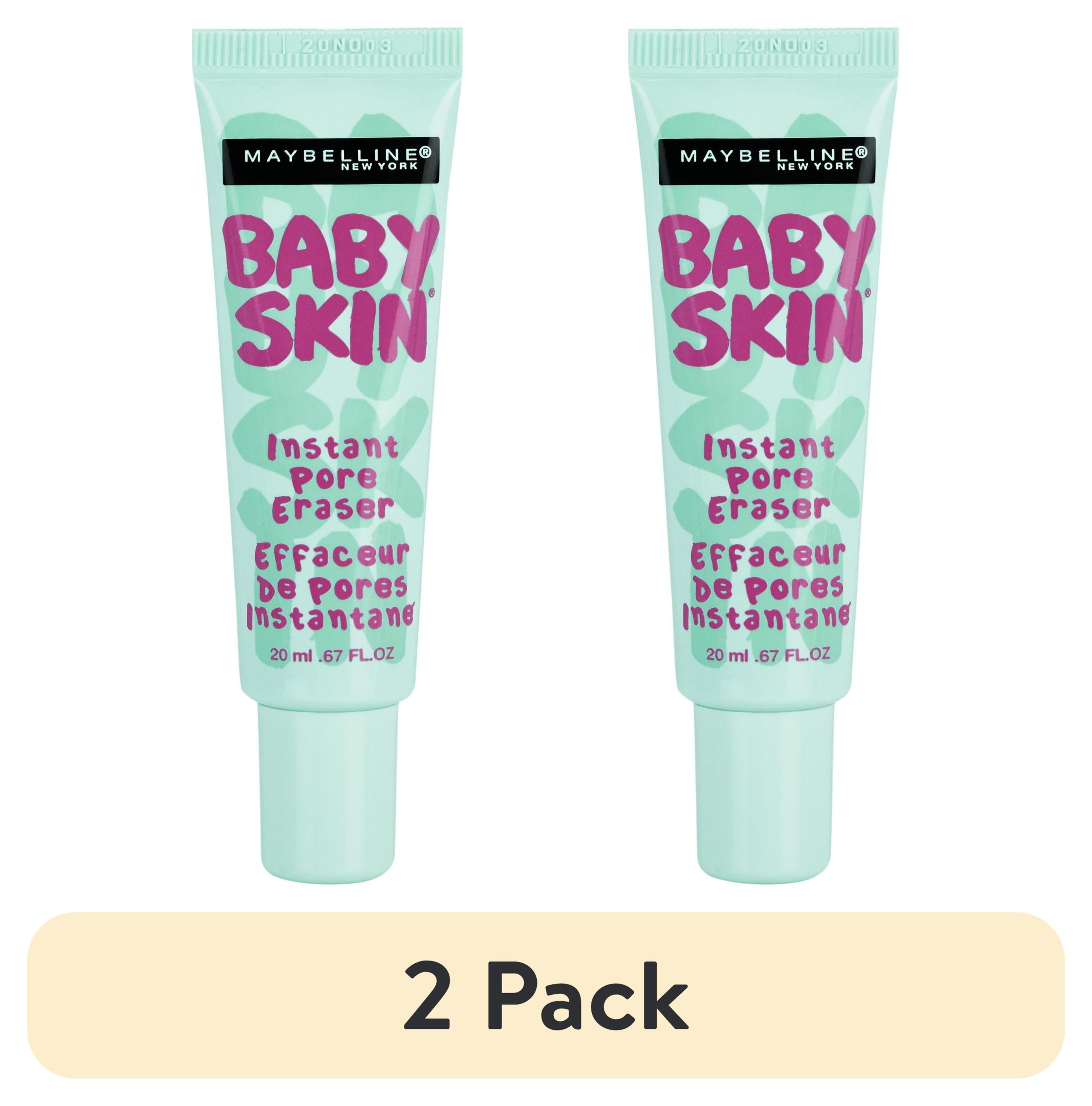 2 pack) Maybelline Baby Skin Instant Pore Eraser Primer, Clear