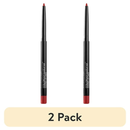 (2 pack) Maybelline Color Sensational Shaping Lip Liner Makeup, Brick Red