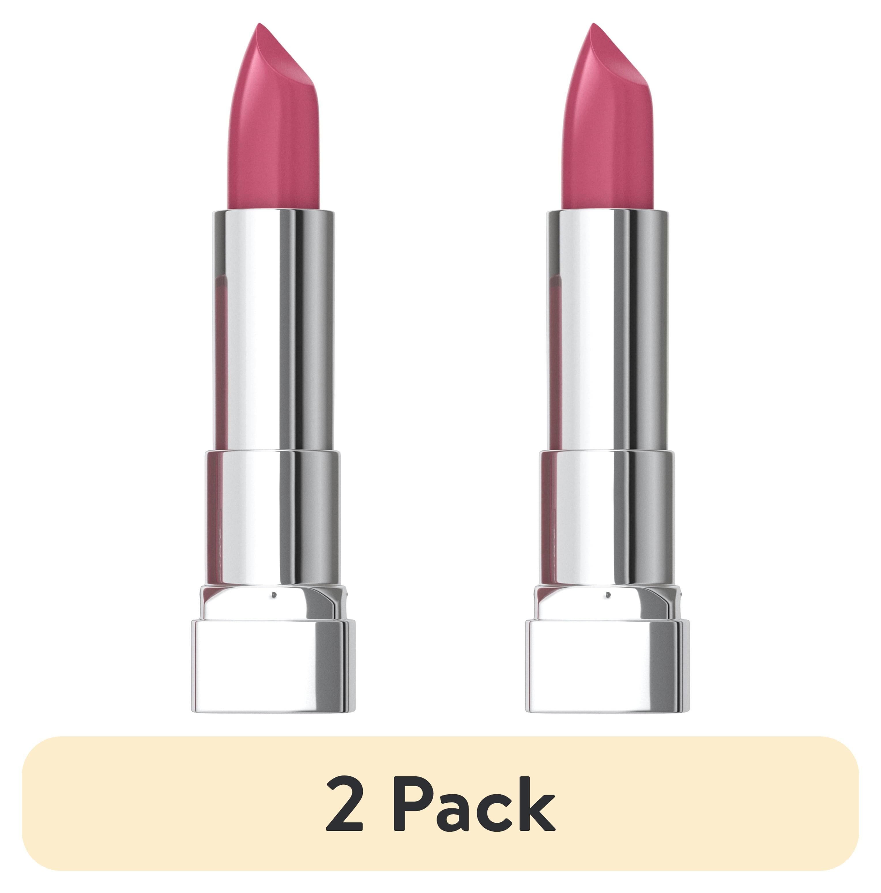 (2 pack) Maybelline Color Sensational The Creams, Cream Finish Lipstick Makeup, Pink Score, 0.15 oz.