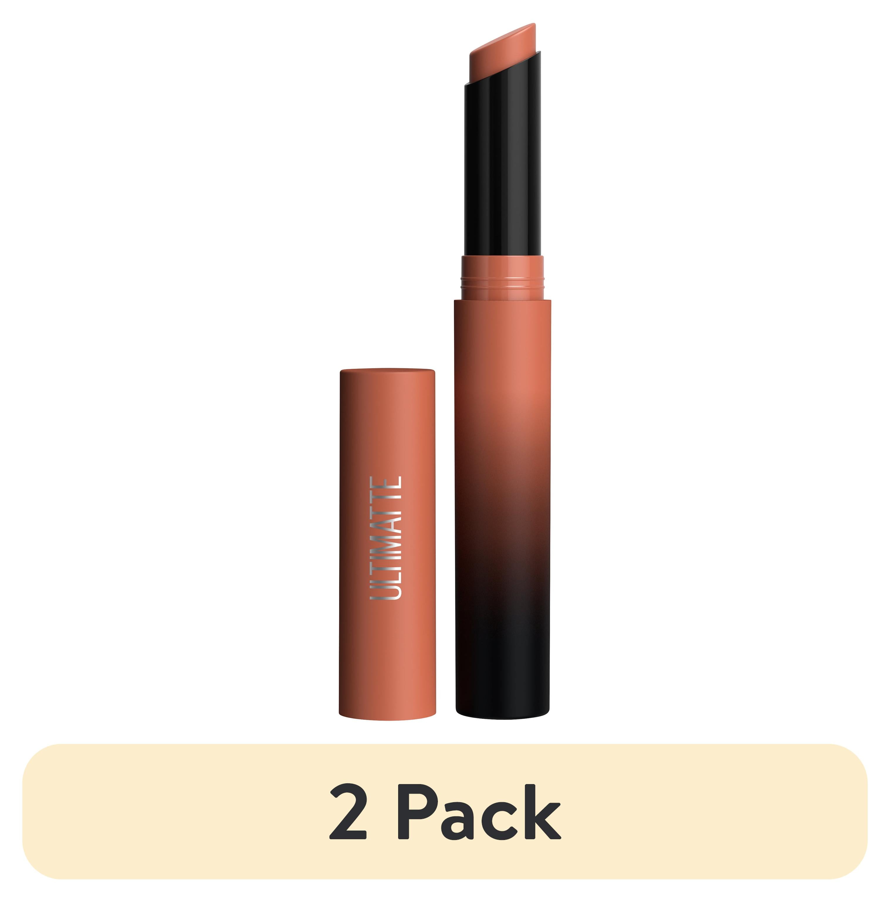 (2 pack) Maybelline Color Sensational Ultimatte Lightweight Neo-Neutrals Slim Lipstick, More Sepia