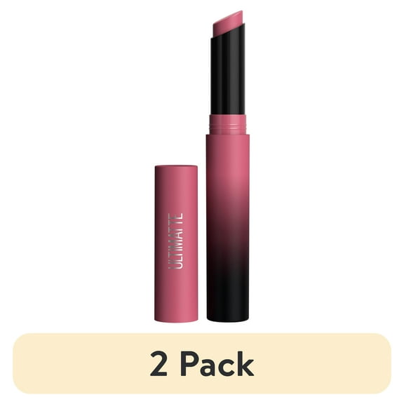 (2 pack) Maybelline Color Sensational Ultimatte Slim Lipstick Makeup, More Mauve, 0.06 oz.