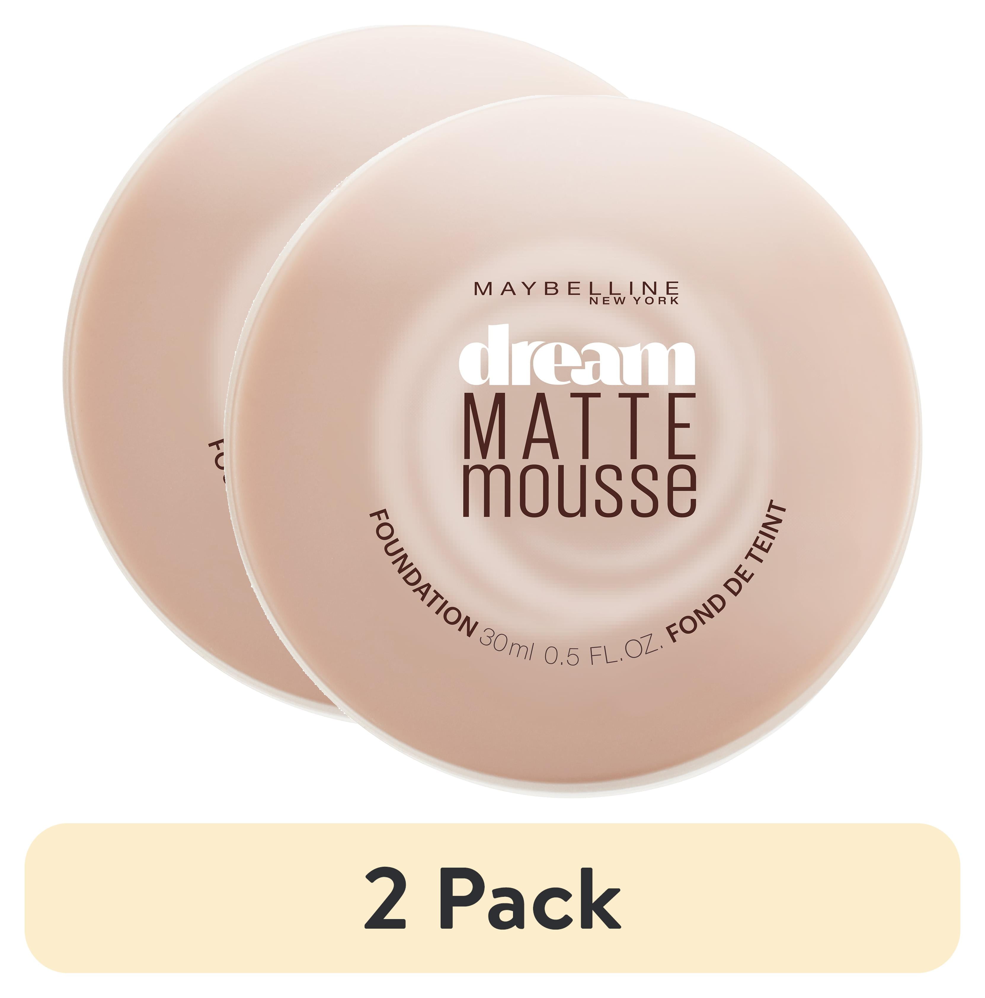 (2 pack) Maybelline Dream Matte Mousse Foundation Makeup, 75 Natural Beige, 0.64 oz