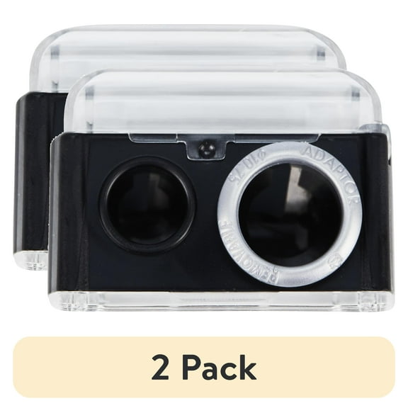 (2 pack) Maybelline Expert Tools Dual Sharpener,White, 1 Kit