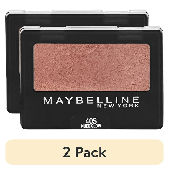 (2 pack) Maybelline Expert Wear Eyeshadow Makeup, Nude Glow