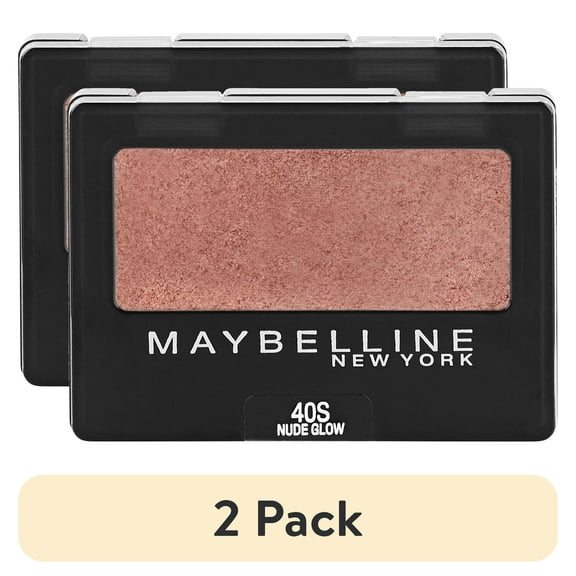 (2 pack) Maybelline Expert Wear Eyeshadow Makeup, Nude Glow