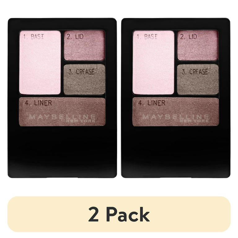 2 pack) Maybelline Expert Wear Eyeshadow Quads, Lavender Smokes