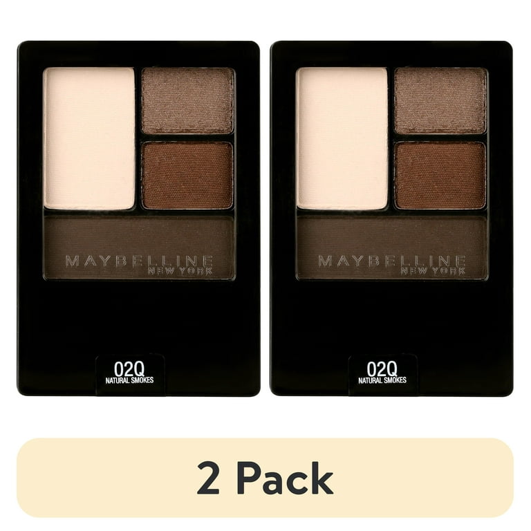 フォーデイズ化粧品4点セット 2 pack) Maybelline Expert Wear Eyeshadow Quads, Natural Smokes