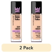 2 pack Maybelline Fit Me Dewy and Smooth Liquid Foundation, SPF 18, 115 Ivory, 1 fl oz