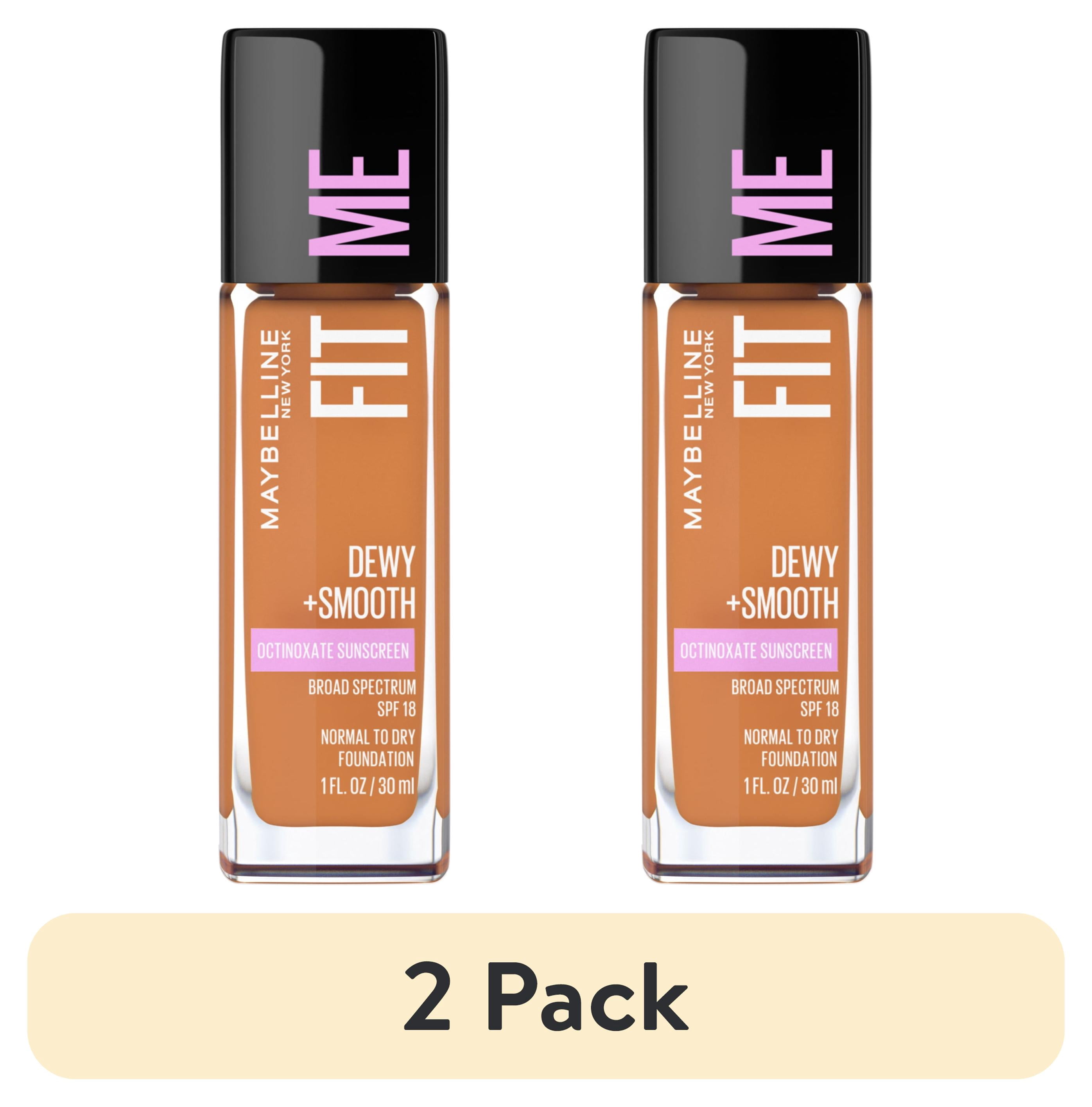 my's Smooth Foundation 3本セット SPF28 PA++ 2 pack) Maybelline Fit Me Dewy and Smooth Liquid Foundation, SPF
