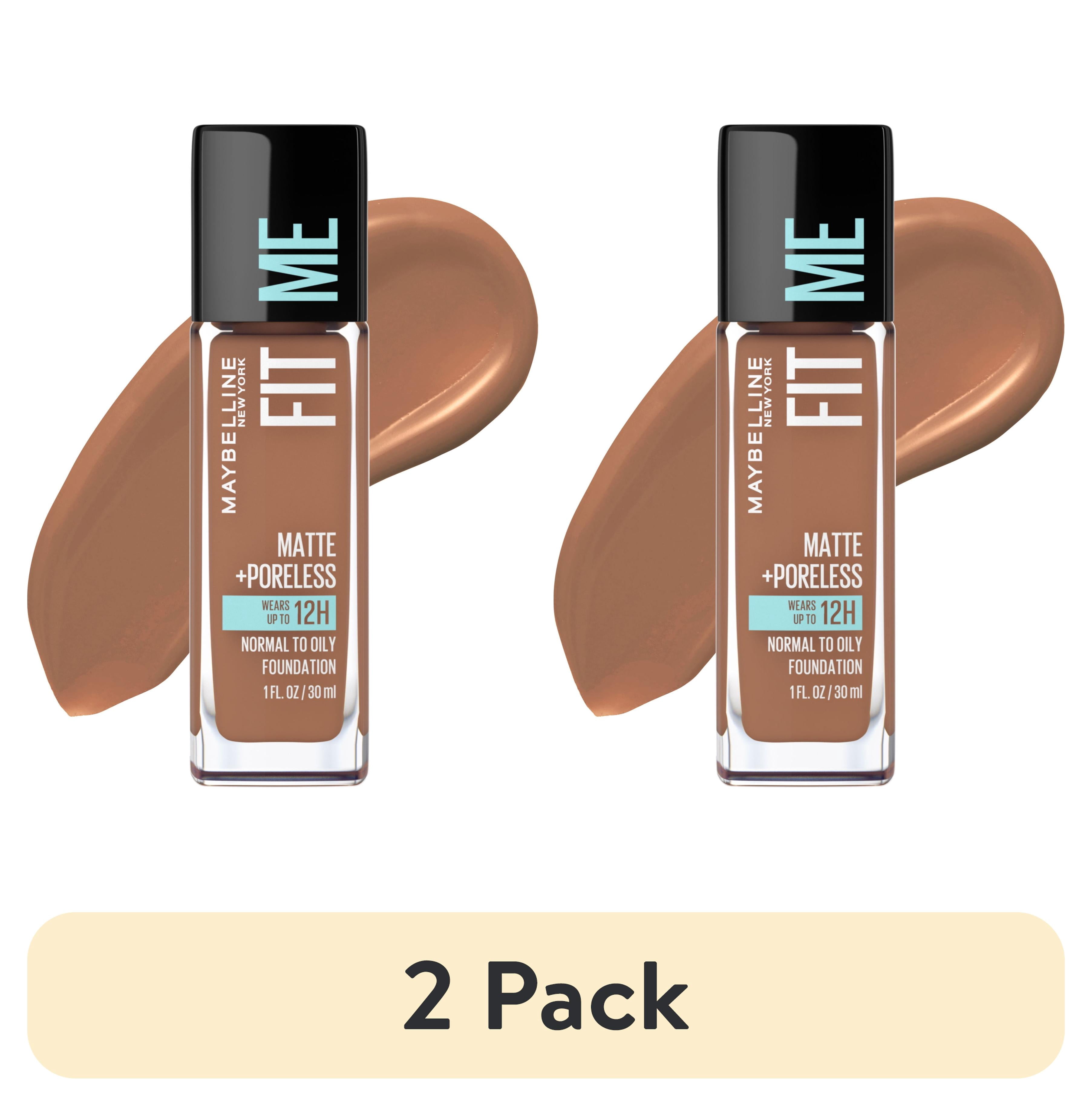 2 pack) Maybelline Fit Me Matte + Poreless Liquid Foundation