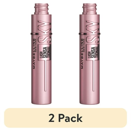 (2 pack) Maybelline Lash Sensational Sky High Washable Mascara, True Brown