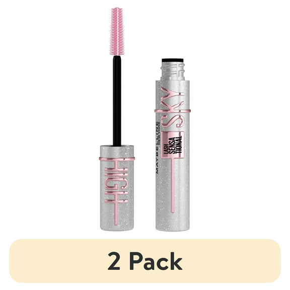(2 pack) Maybelline Lash Sensational Sky High Washable Mascara, Space Diamond, 0.24 fl oz