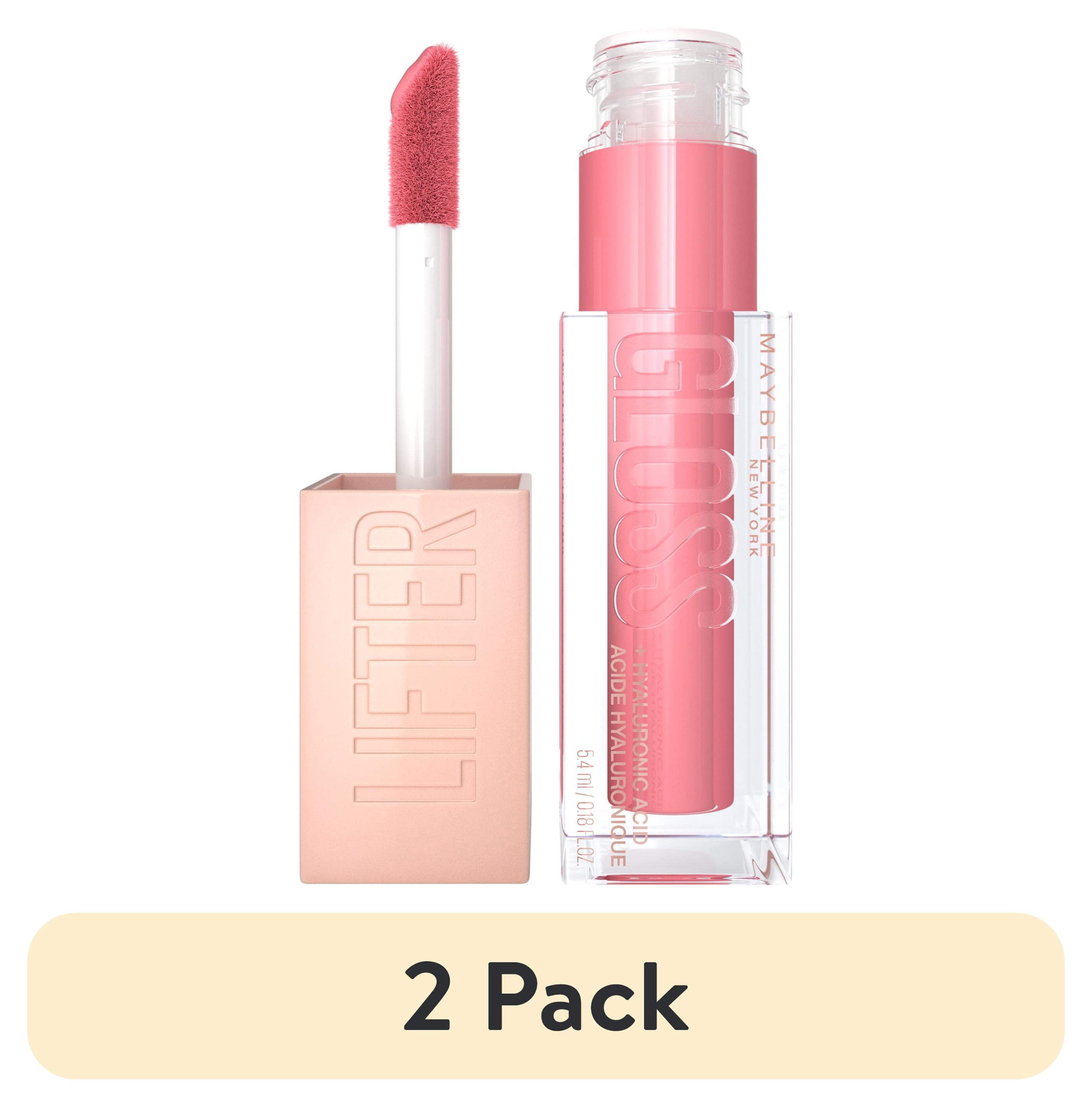 (2 pack) Maybelline Lifter Gloss Lip Gloss Makeup With Hyaluronic Acid, Gummy Bear, 0.18 fl oz