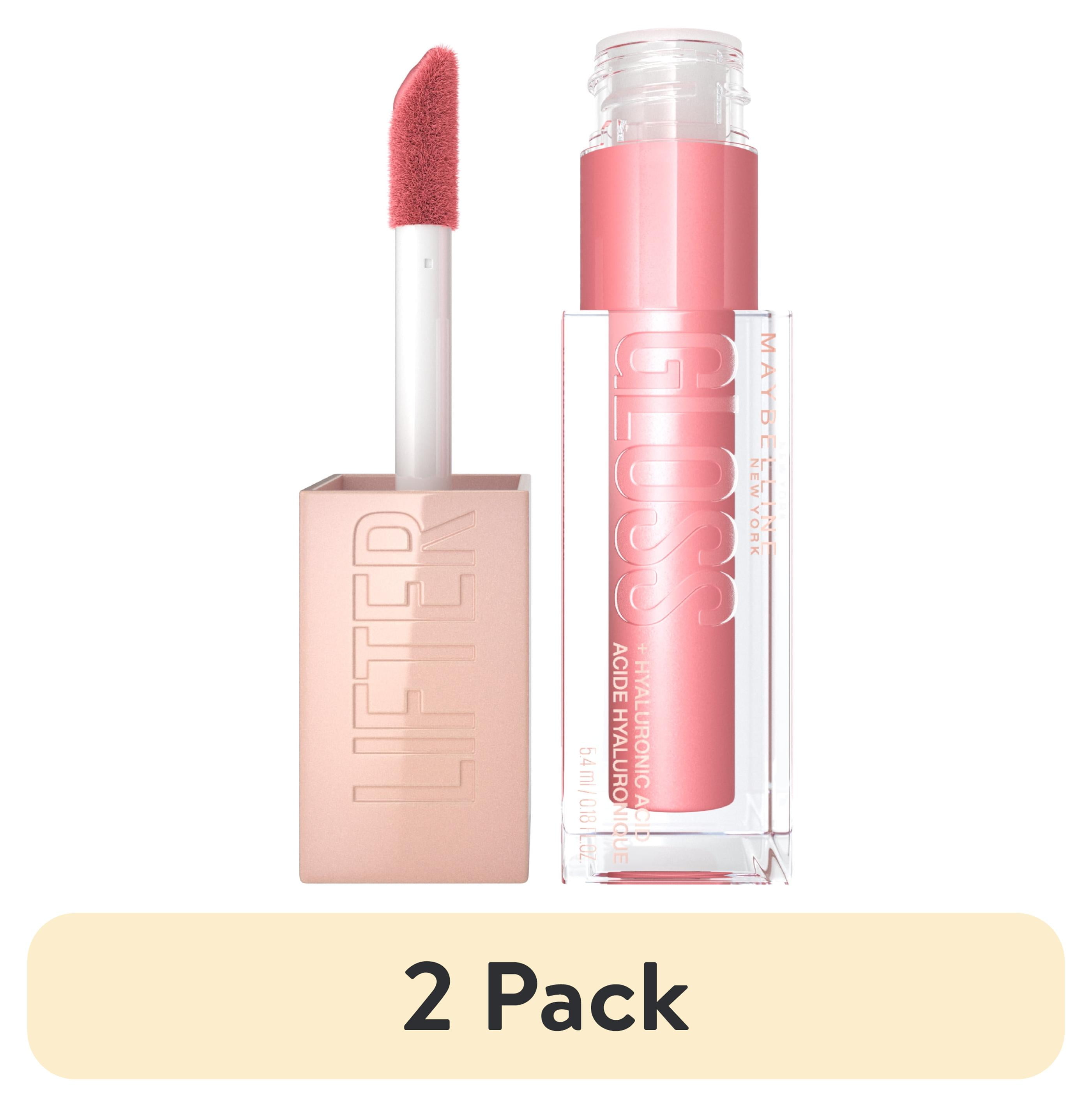 (2 pack) Maybelline Lifter Gloss Long-Lasting Lip Gloss Makeup with Hyaluronic Acid, Silk, 0.18 fl oz