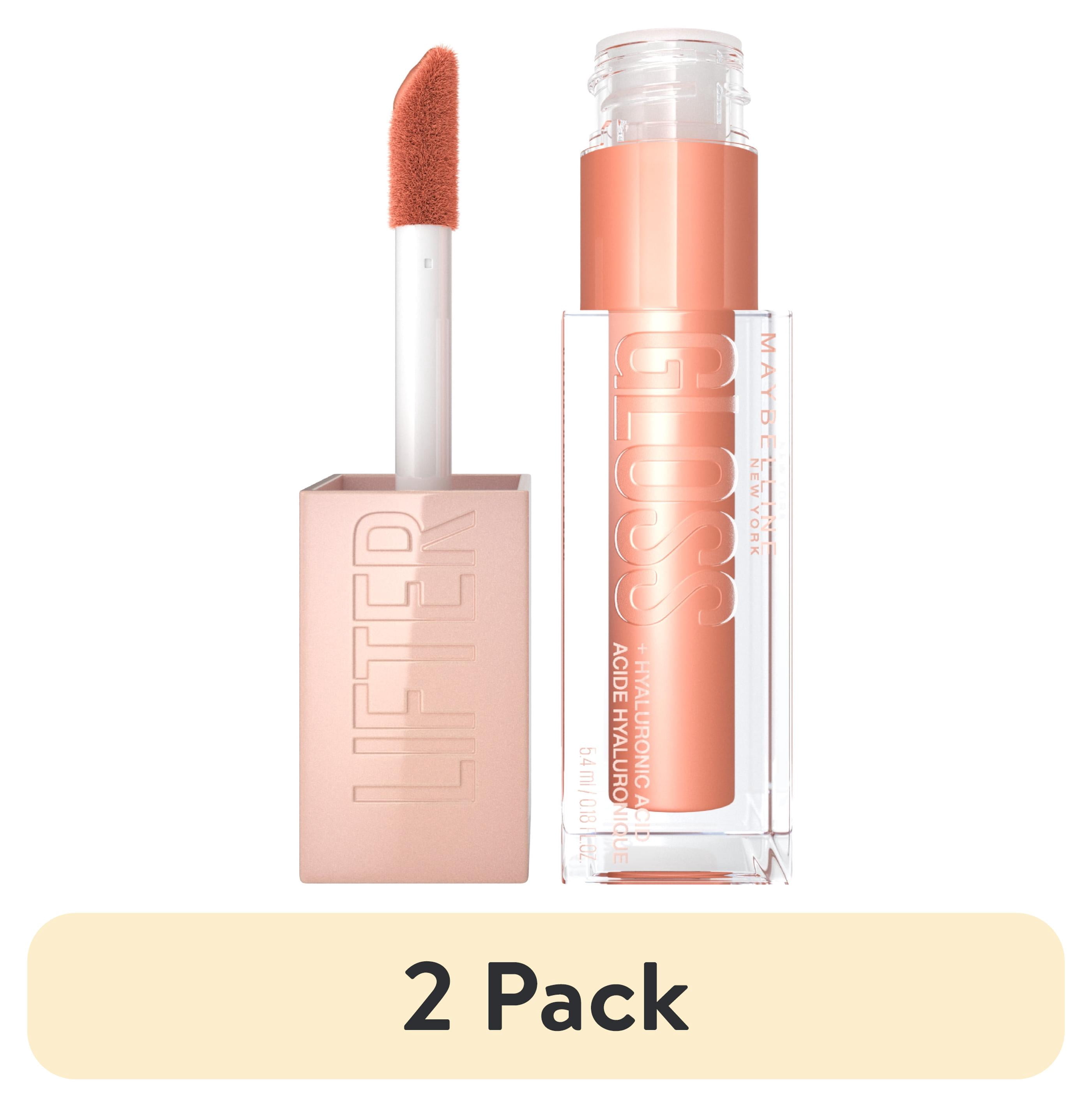 (2 pack) Maybelline Lifter Lip Gloss with Hyaluronic Acid, 007 Amber