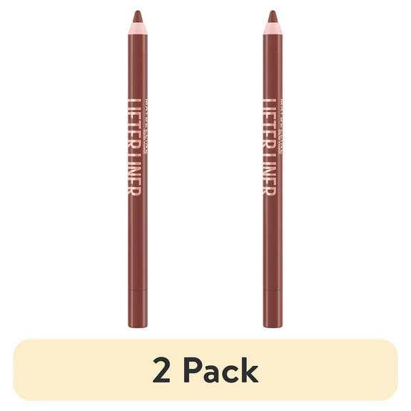 (2 pack) Maybelline Lifter Liner Lip Liner Makeup with Hyaluronic Acid, Let's Bounce, 0.04 oz