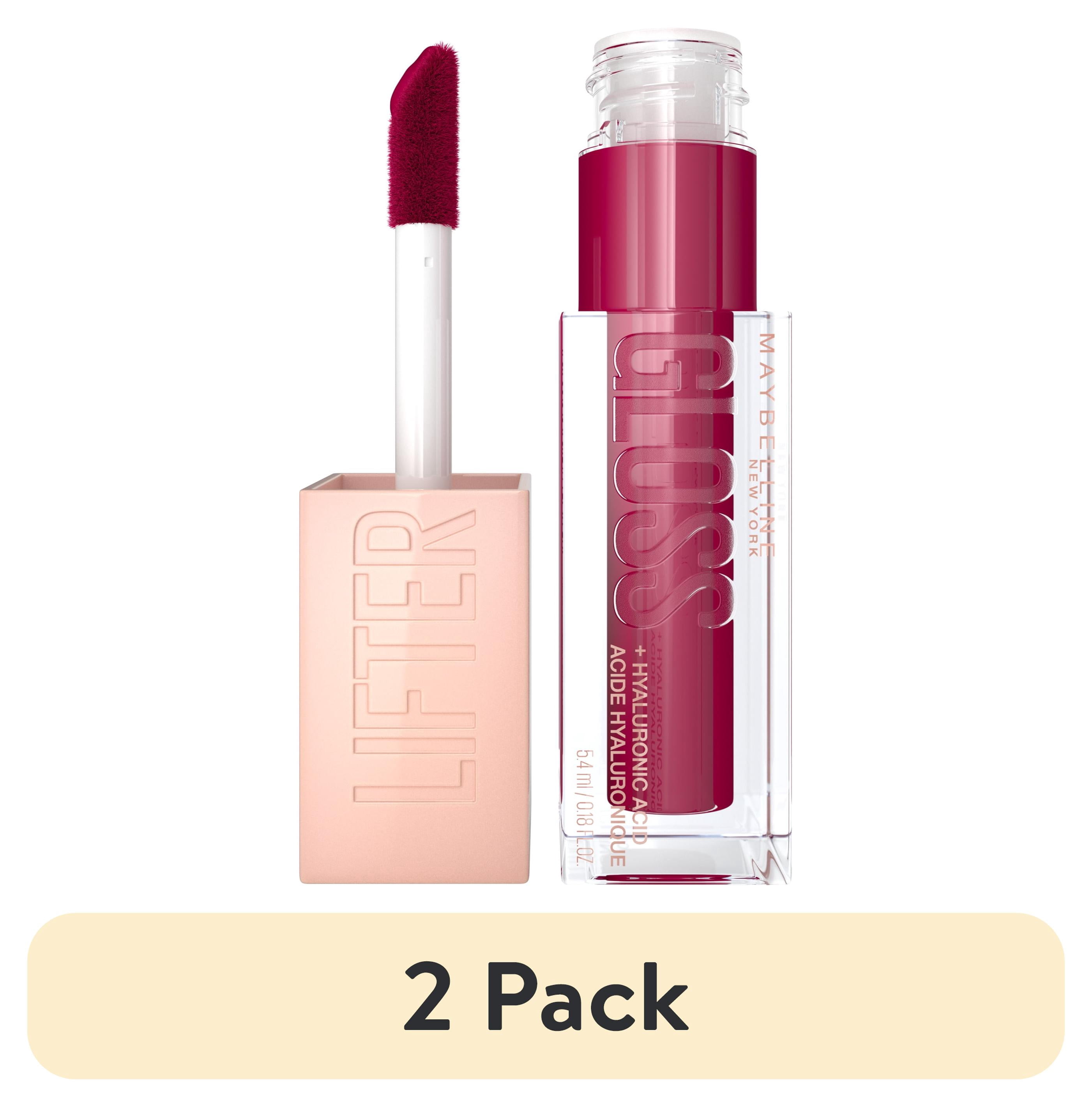 (2 pack) Maybelline Lifter Lip Glosses with Hyaluronic Acid, 025 Taffy