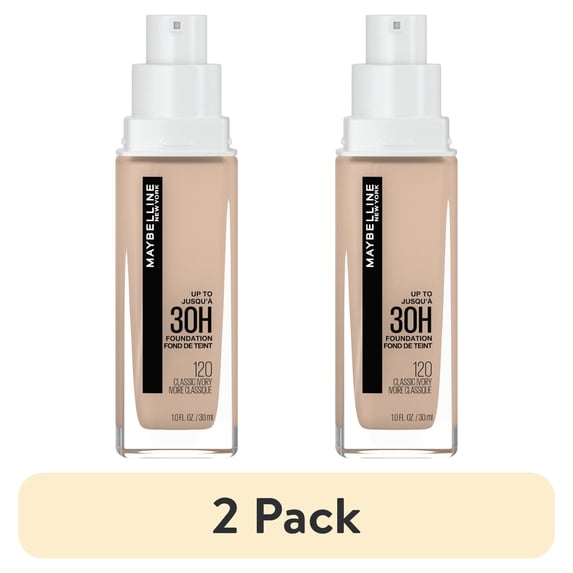 (2 pack) Maybelline New York SuperStay Full Coverage Foundation, Classic Ivory