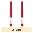 thumbnail interactive-video image 1 of (2 pack) Maybelline Super Stay Ink Crayon Lipstick, Matte Longwear Lipstick, Check Yourself, 0.04 oz., 1 of 8