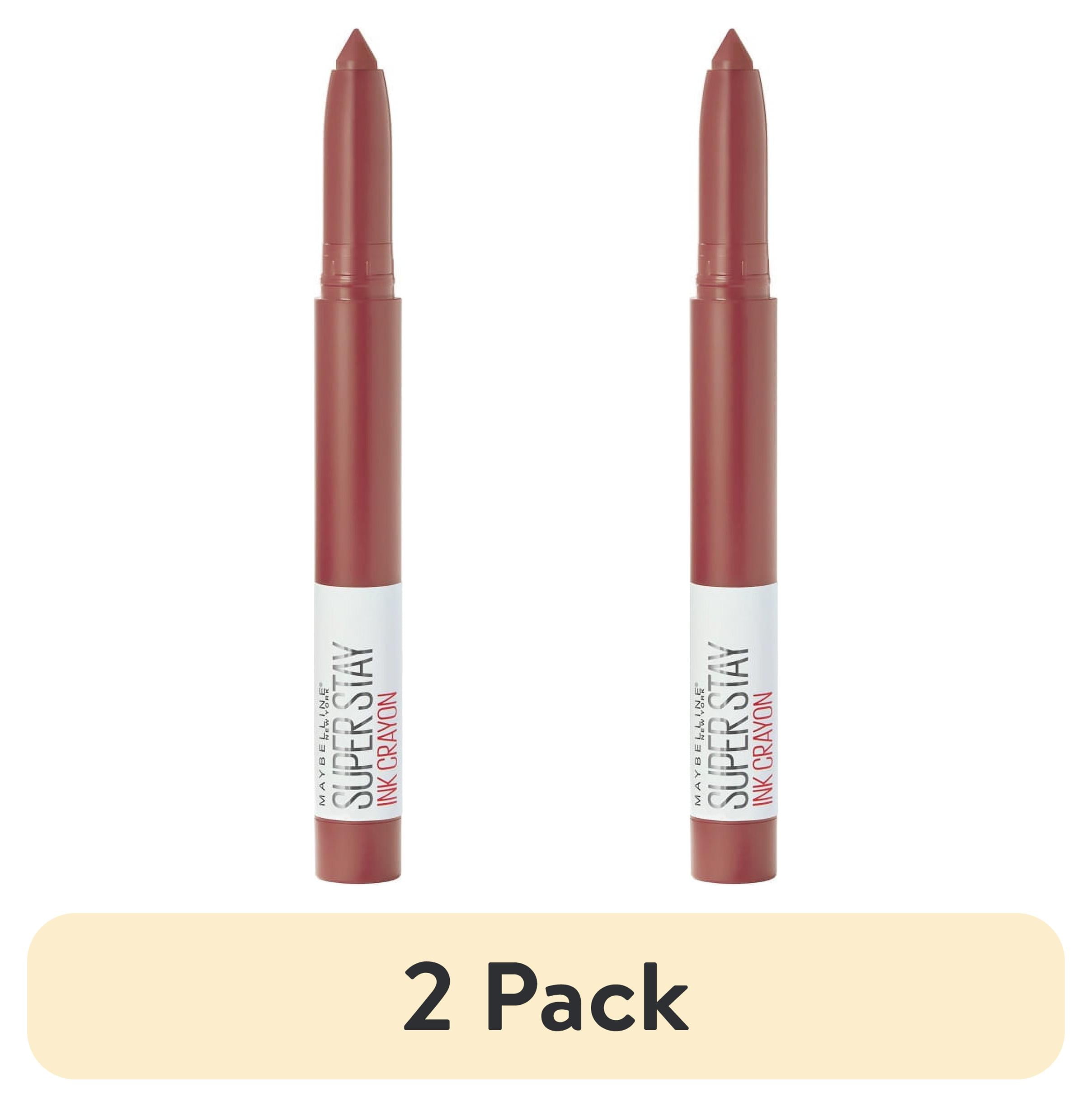(2 pack) Maybelline SuperStay Ink Crayon Lipstick, Matte Longwear Lipstick Makeup, Enjoy the View, 0.04 oz.