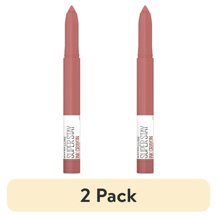 (2 pack) Maybelline Super Stay Ink Crayon Matte Lipstick, Achieve It All