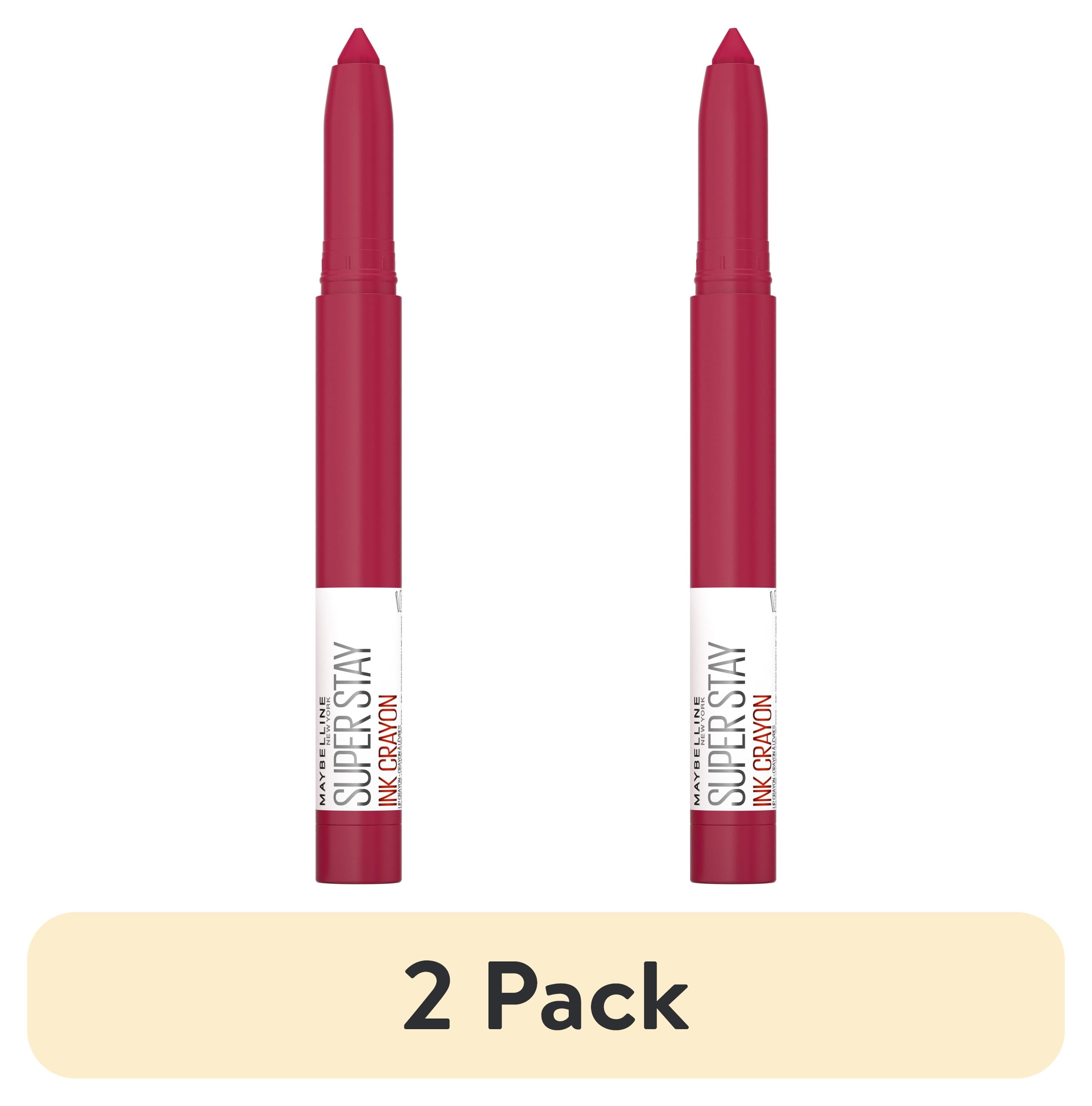 2 pack) Maybelline Super Stay Ink Crayon Matte Lipstick, Drive The